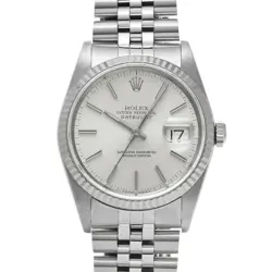 ROLEX  DATEJUST 16234 E NUMBER 1991 MANUFACTURING SILVER WATCH WRISTWATCH R45_05