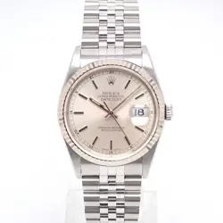 ROLEX  16234 DATEJUST X-NUMBER SERIAL SILVER DIAL WATCH R45_0512