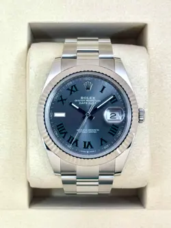 NEW 2025 ROLEX DATEJUST 41MM 126334 OYSTER WIMBLEDON DIAL