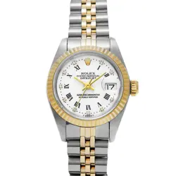 USED ROLEX DATEJUST 69173G WHITE CASE SIZE 26×26MM LADIES WATCH #521712