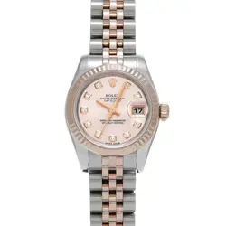 USED ROLEX DATEJUST 179171 PINK CASE SIZE 26×26MM LADIES WATCH #533012