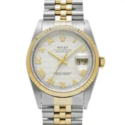 USED ROLEX DATEJUST 16233 IVORY CASE SIZE 36×36MM MEN'S WATCH #5916412