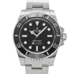 USED ROLEX SUBMARINER 114060 BLACK CASE SIZE 40×40MM MEN'S WATCH #512612