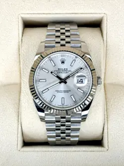 NEW 2025 ROLEX DATEJUST 41MM 126334 STAINLESS STEEL JUBILEE SILVER DIAL
