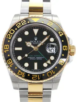 USED ROLEX GMT MASTER 2 116713LN BLACK CASE SIZE 40MM MEN'S WATCH #511012