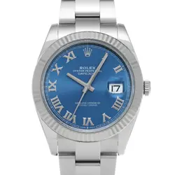 USED ROLEX DATEJUST 41 126334 BLUE CASE SIZE 41×41MM MEN'S WATCH #512712