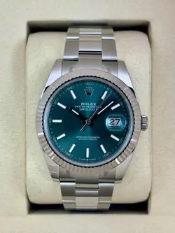 NEW 2025 ROLEX DATEJUST 41MM 126334 OYSTER MINT GREEN DIAL