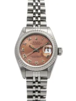 USED ROLEX DATEJUST 69174 PINK CASE SIZE 26MM LADIES WATCH #524312