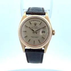 ROLEX DAY-DATE 36MM 18K YELLOW GOLD CHAMPAGNE DIAL SPANISH DIAL 1803