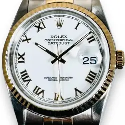 ROLEX DATEJUST 16233  WHITE ROMAN DIAL