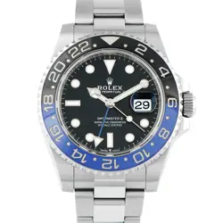 ROLEX GMT-MASTER II BATMAN STEEL OYSTER WATCH 126710BLNR