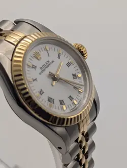 Rolex 67193 Ladies Datejust Oyster Perpetual 26mm Steel/Gold Watch "NICE"