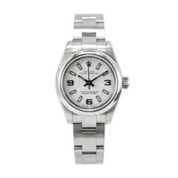 2008 ROLEX OYSTER PERPETUAL 26 176200 WHITE DIAL OYSTER STAINLESS STEEL WATCH