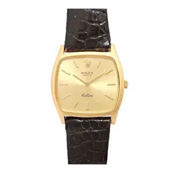 ROLEX 3805 CELLINI OVERHAULED MANUAL YELLOW GOLD MENS [ANTIQUE VINTAGE]