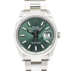 ROLEX DATEJUST 36 126200 RANDOM MINT GREEN AUTOMATIC MEN'S #U255
