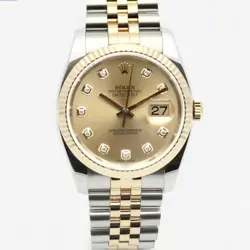 ROLEX DATEJUST 36 MEN'S COMBO WATCH ORIGINAL DIAMOND 2015 135319440