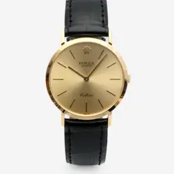 ROLEX CELLINI SELINI MEN'S COIN WATCH 4112 MEDIUM 32 ROUND ORIGINAL BUCKLE 1991