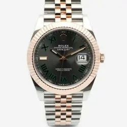 ROLEX DATEJUST 41 WIMBLEDON PINK GOLD MEN'S WATCH 126331 135319904