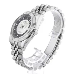 ROLEX DATEJUST 116234 BLACK X SILVER 5 ROW JUBILEE  D 349402