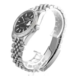 ROLEX DATEJUST 36 126234 BLACK BAR 5 ROW JUBILEE 872704
