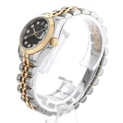 ROLEX DATEJUST 10P DIAMOND 173G BLACK CARVING COMPUTER M 385812