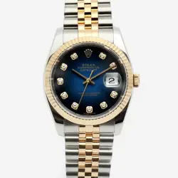 ROLEX DATEJUST 116233 BLUE VIGNETTE DIAL 2007 135322796