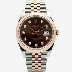 ROLEX DATEJUST 41 126331G PINK COMBO MEN'S WATCH CHOCOLATE DIAL ORIGINAL TEN
