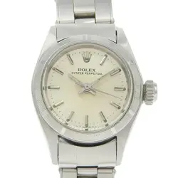 ROLEX OYSTER PERPETUAL 6623 SWISS MADE SILVER DIAL LADIES FROM JAPAN W0513