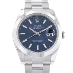 ROLEX DATEJUST 41MM STAINLESS STEEL BLUE DIAL 126300