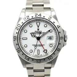 ROLEX EXPLORER 2 16570 WHITE DIAL U SERIAL AUTOMATIC STAINLESS STEEL MEN'S USED