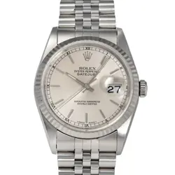 ROLEX DATEJUST 36 16234 SILVER DIAL USED MEN'S WATCH