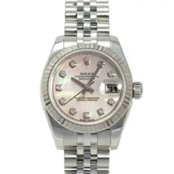ROLEX DATEJUST 26 179174NG WHITE DIAL USED LADIES WATCH