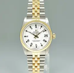 MINT Ladies Rolex 68273 Two Tone 18k Gold Steel White Dial 31mm Midsize Watch
