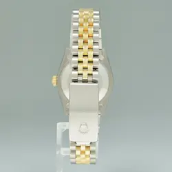 MINT Ladies Rolex 68273 Two Tone 18k Gold Steel White Dial 31mm Midsize Watch