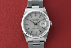 ROLEX DATEJUST 16200 SILVER STICK DIAL 2005 STICKERED VERY CLEAN!