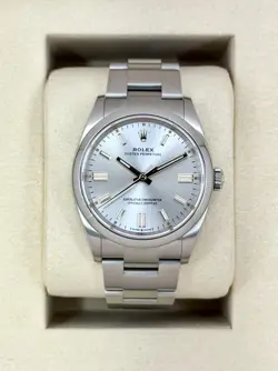 NEW 2025 ROLEX OYSTER PERPETUAL 36MM 126000 STAINLESS STEEL SILVER DIAL