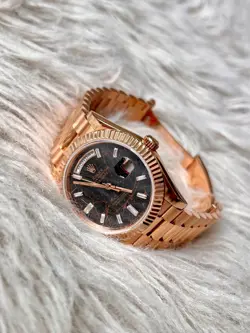 ROLEX DAY-DATE REF. 228235 ROSE GOLD EISENKIESEL DIAMOND DIAL 40MM
