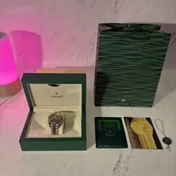 ROLEX DATEJUST SILVER GOLD WIMBLEDON 2 (REP)