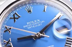 Rolex Datejust II 41mm Stainless Steel Blue Roman Dial Smooth Oyster 116300