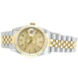 ROLEX DATEJUST 16233 K18YG YELLOW GOLD STAINLESS STEEL AUTOMATIC MEN'S WATCH