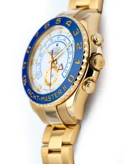 Rolex Yachtmaster II 44mm 18k Yellow Gold Blue Ceramic Bezel Ref 116688 M series