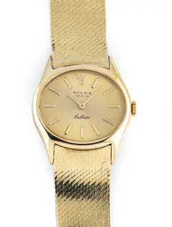ROLEX CELLINI 14K YELLOW GOLD CHAMPAGNE DIAL MANUAL WIND REF # 3822