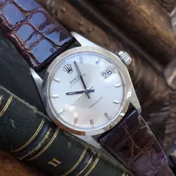 ROLEX 6466 OYSTER DATE 30MM MEN'S WATCH STAINLESS STEEL USED EXCELLENT