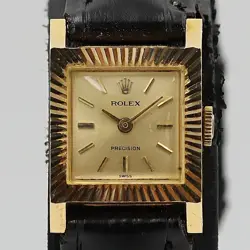 ROLEX DEADSTOCK CLASS OPERATION 18K/750 HAND-WOUND CHAMPAGNE WATCH
