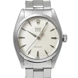 ROLEX OYSTER ROYAL REF.6426 VINTAGE SILVER STEEL MANUAL WATCH