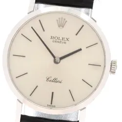 ROLEX CELLINI 4109 K18 WG LADIES HAND-WOUND CAL.1600 USED