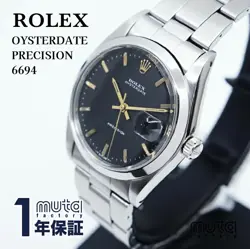 ROLEX OYSTERDATE PRECISION REF.6694 1969 HAND-WOUND VINTAGE WATCH USED