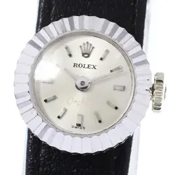 ROLEX ORCHID CHAMELEON K18WG CAL.1400 LADIES HAND-WOUND WATCH USED
