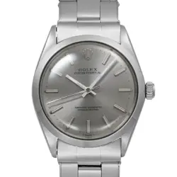 ROLEX OYSTER PERPETUAL REF 1002 VINTAGE STEEL GRAY DIAL MEN'S WATCH