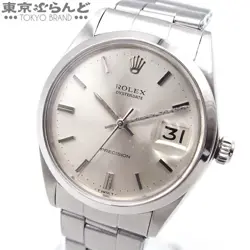 ROLEX OYSTER DATE PRECISION 34MM SS WATCH, 18.5CM BAND, USED